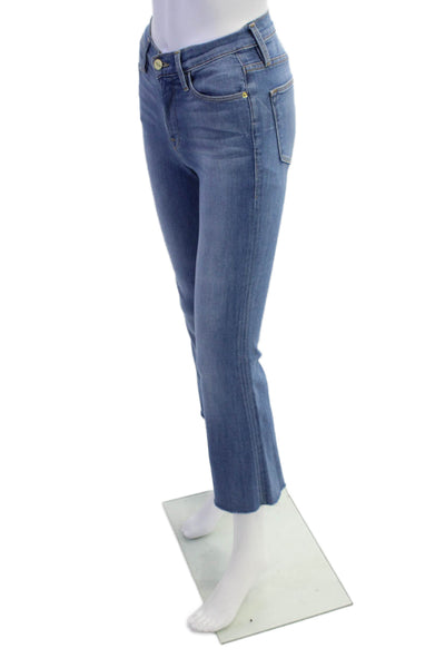 Frame Denim Womens Medium Wash High Rise Flare Leg Jeans Blue Size 24
