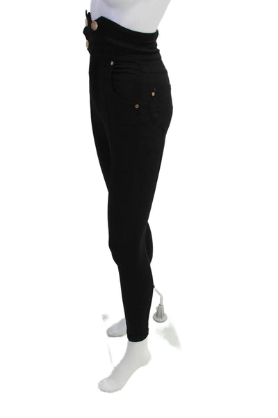Alice McCall Womens Zipper Fly Ultra High Rise Cut Out Skinny Pants Black Size 0