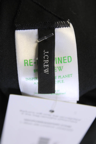 J Crew Womens Textured Print Sleeveless Open Back One Piece Bikini Black Size 8