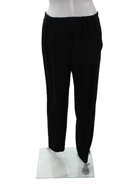 Vince Womens Tailored Elastic Waist Straight Leg Trouser Pants Black Size S