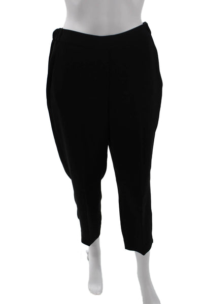 J Crew Womens Tailored Elastic Waist Pull On Trouser Pants Black Size 6
