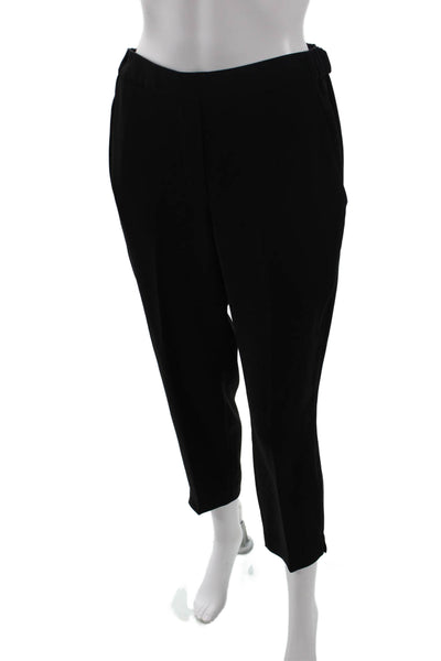 J Crew Womens Tailored Elastic Waist Pull On Trouser Pants Black Size 6