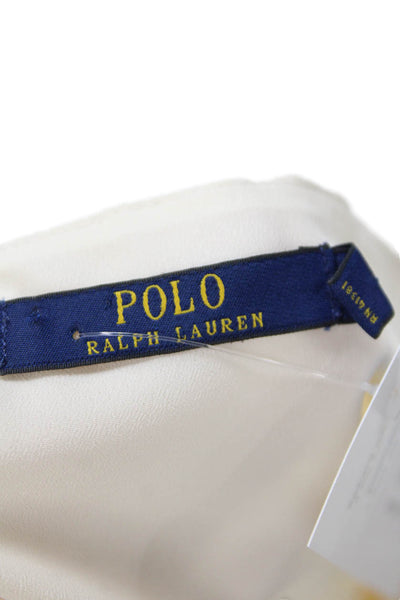 Polo Ralph Lauren Blue Label Womens Spaghetti Strap Tank Top Cream Size S