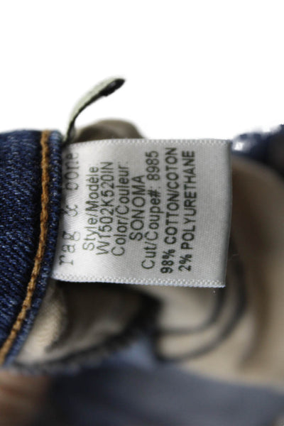 Rag & Bone Jean For Intermix Womens High Rise Medium Wash Skinny Jeans Blue 25