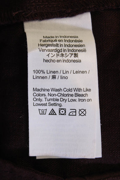 Madewell Womens Cotton Zip Lined Pleated Casual Shorts Brown Size 0
