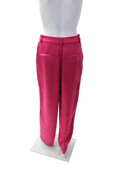 Good American Womens Washed Satin Pants - love potion007 Size 2
