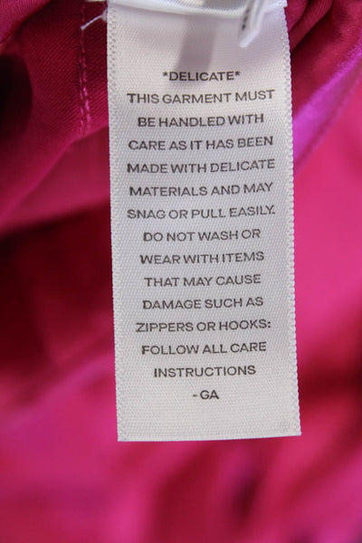 Good American Womens Washed Satin Pants - love potion007 Size 2