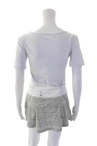 Adidas by Stella McCartney Womens A Line Mini Skort White Red Size Small