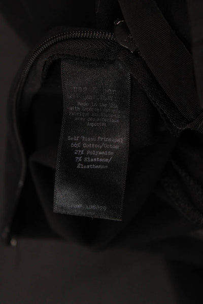 Rag & Bone Womens Cotton Zippered Pocket Side Zippered Leggings Black Size 00