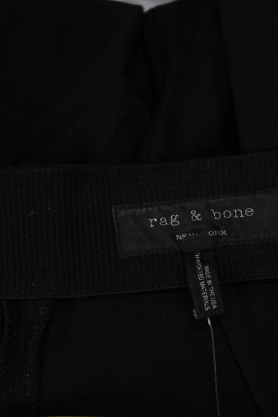 Rag & Bone Womens Cotton Zippered Pocket Side Zippered Leggings Black Size 00
