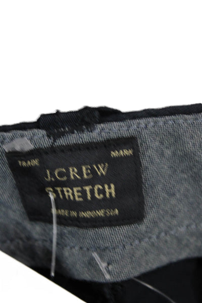 J Crew Mens Cotton Four Pocketed Zippered Casual Shorts Dark Blue Size 30
