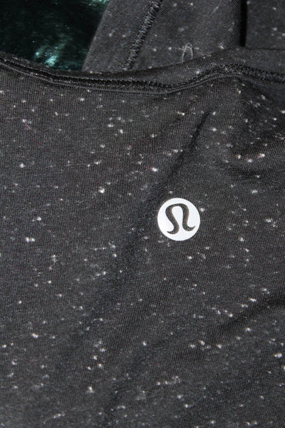 Lululemon Womens Sleeveless Round Neck Back Slit Tank Top Black Size 10