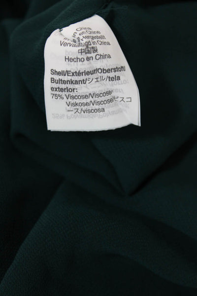 J Crew Womens Sleeveless Scoop Neck Casual Tank Top Solid Green Size 6