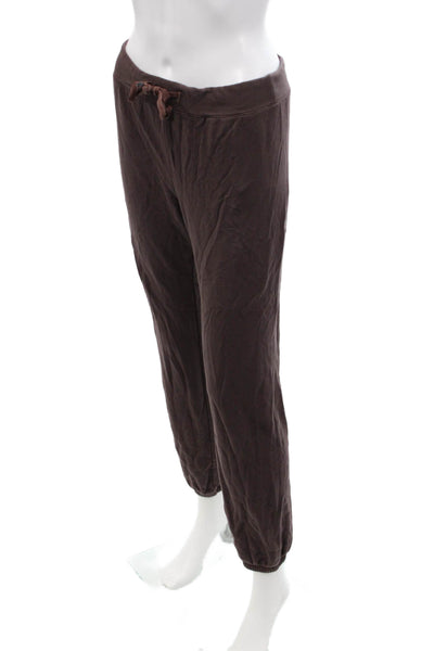 Stateside Womens Drawstring Stretch Skinny Lounge Pants Brown Size XS