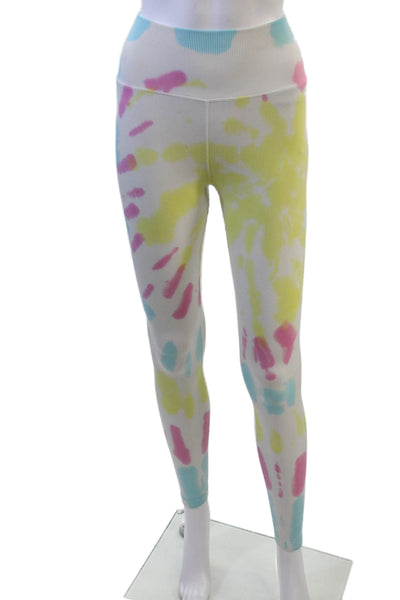 Spiritual Gangster Women's Ribbed Tie Dye Full Length Fitted Legging Size XS