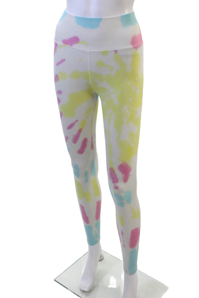 Spiritual Gangster Women's Ribbed Tie Dye Full Length Fitted Legging Size XS