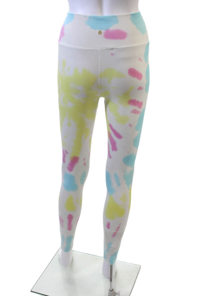 Spiritual Gangster Women's Ribbed Tie Dye Full Length Fitted Legging Size XS