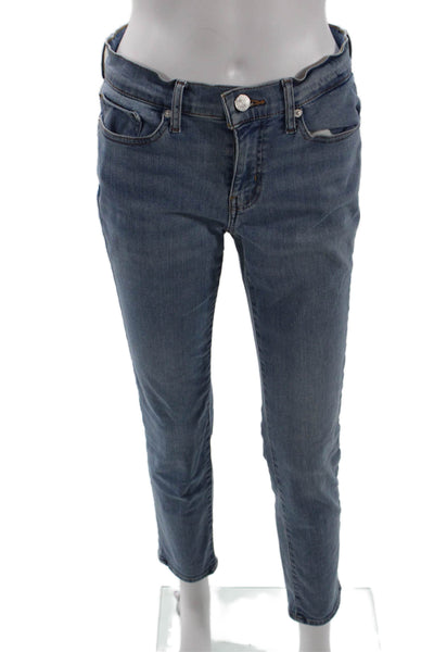 Frame Womens Cotton Denim Medium Wash Mid-Rise Skinny Jeans Blue Size 26