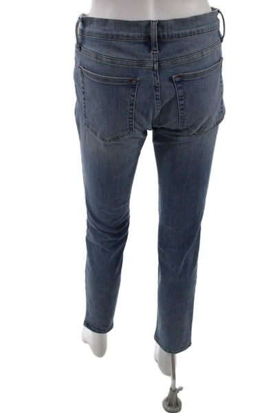 Frame Womens Cotton Denim Medium Wash Mid-Rise Skinny Jeans Blue Size 26