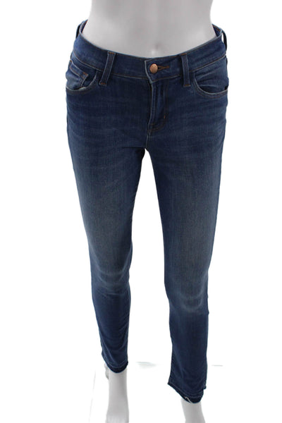 J Brand Womens Cotton Denim Five Pocket Mid-Rise Skinny Jean Blue Size 26