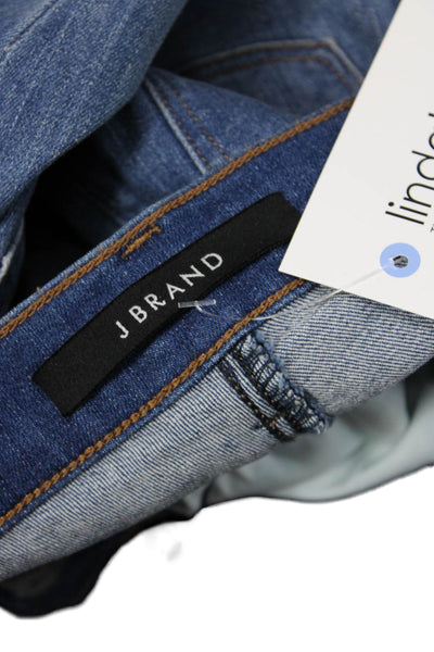 J Brand Womens Cotton Denim Five Pocket Mid-Rise Skinny Jean Blue Size 26
