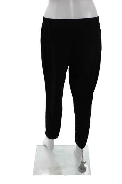 Eileen Fisher Womens Four Pocket Mid-Rise Tapered Pants Trousers Black Size PS