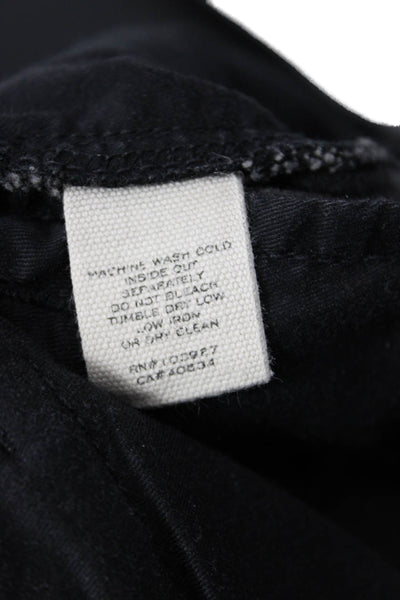 Marc By Marc Jacobs Womens Cotton Six Pocket Denim Pencil Skirt Black Size 27