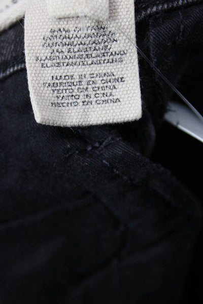 Marc By Marc Jacobs Womens Cotton Six Pocket Denim Pencil Skirt Black Size 27