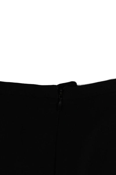 Armani Collezioni Womens Solid Side Zip Knee Length Pencil Skirt Black Size 6