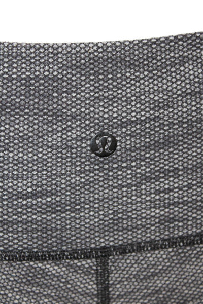 Lululemon Womens Activewear Stretch Mid-Rise Cropped Leggings Gray Size 6