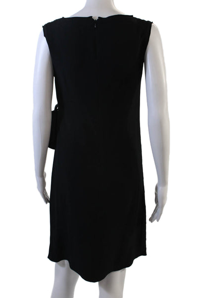 Aquilano Rimondi Womens Pleated Sleeveless Asymmetrical Dress Black Size 38