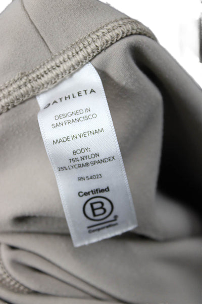 Athleta Womens Mid Rise Stretch Knit Athletic Ankle Leggings Brown Size XS