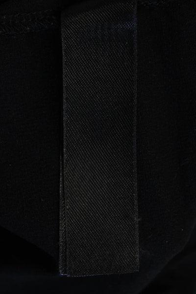 Eileen Fisher Womens Elastic Waist Tapered Leg Casual Pants Solid Black Size L