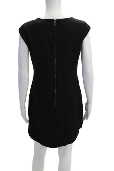Trina Turk Womens Sleeveless Knee Length Body Con Dress Black Size 6