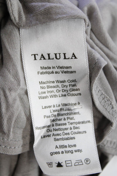 Talula Womens Spaghetti Strap V Neck A Line Tank Dress Gray Size Small