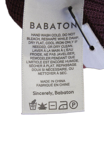 Babaton Womens Textured V-neck Sleeveless Lined Bodycon Dress Mauve Size S