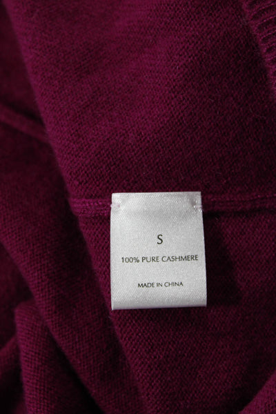 Tse Womens Cashmere Turtleneck Short Sleeve Casual Knit Top Pink Size S