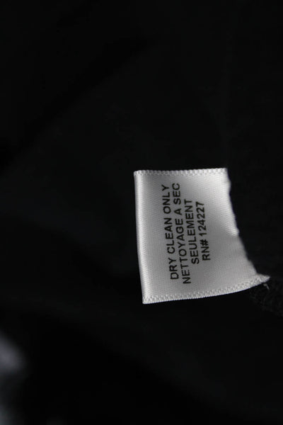 Misa Womens Cotton Elastic Waistband Tassel Trim Pants Black Size XS