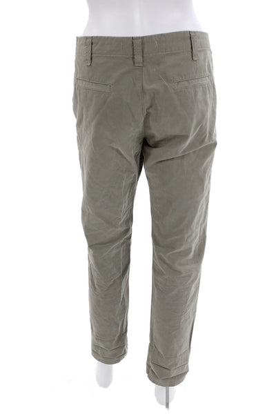 J Brand Womens Cotton Four Pocket Button Fly Mid-Rise Tapered Pants Gray Size 27