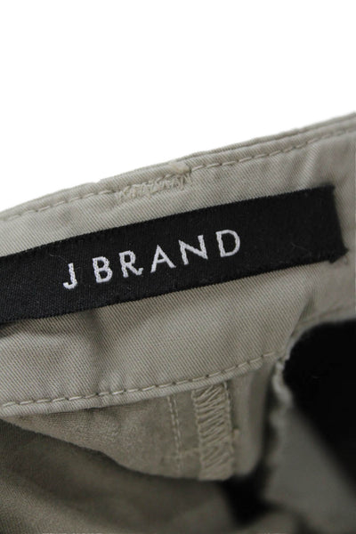 J Brand Womens Cotton Four Pocket Button Fly Mid-Rise Tapered Pants Gray Size 27