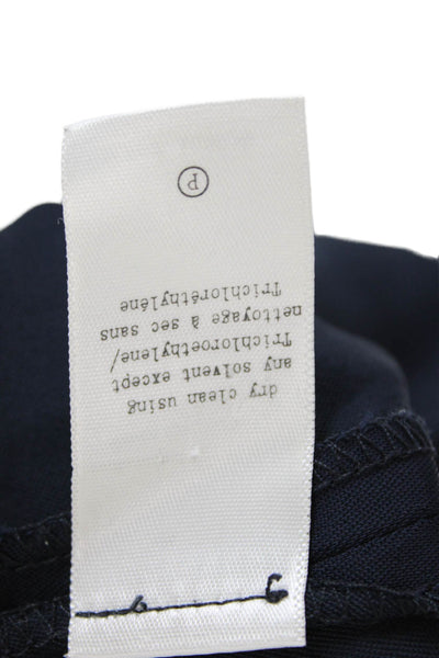 Rag & Bone Womens Side Zip Double Breasted Short Shorts Navy Size 2