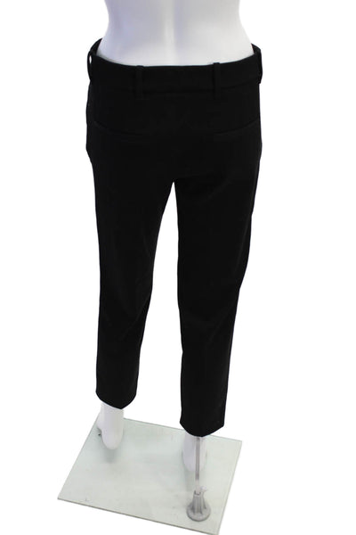 Nells Nelson Womens Mid Rise Zip Up Slim Leg Dress Pants Black Wool Size EUR 40