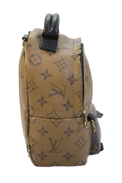 Louis Vuitton Unisex Adults Canvas Monogram Palm Springs Mini Backpack Tan