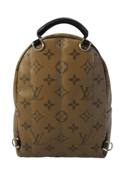 Louis Vuitton Unisex Adults Canvas Monogram Palm Springs Mini Backpack Tan