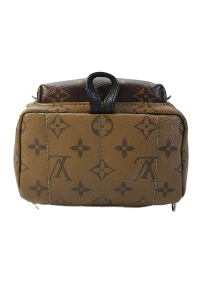 Louis Vuitton Unisex Adults Canvas Monogram Palm Springs Mini Backpack Tan