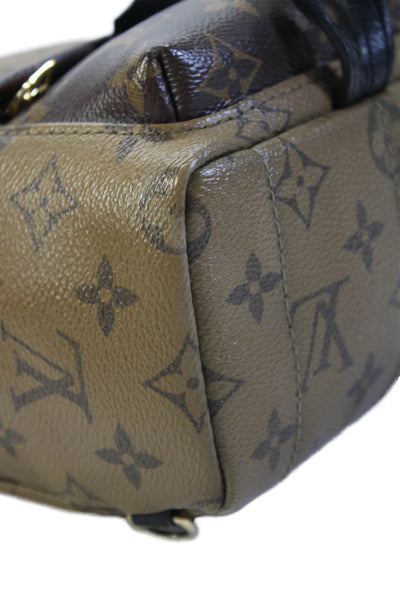 Louis Vuitton Unisex Adults Canvas Monogram Palm Springs Mini Backpack Tan