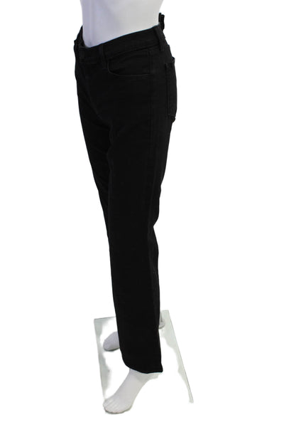 J Brand Womens Zipper Fly High Rise Flare Leg Jeans Black Denim Size 29