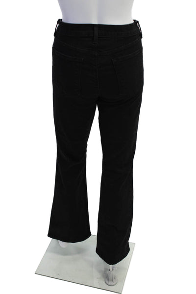 J Brand Womens Zipper Fly High Rise Flare Leg Jeans Black Denim Size 29