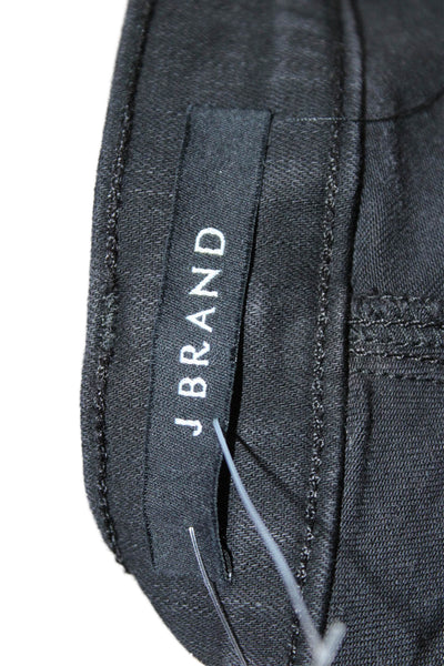 J Brand Womens Zipper Fly High Rise Flare Leg Jeans Black Denim Size 29