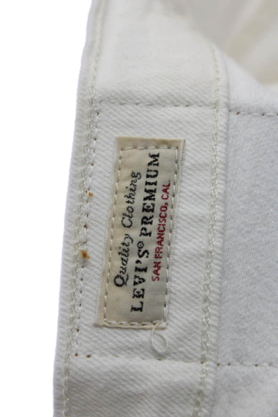 Levi Strauss & Co Womens Cotton Skinny Straight Leg Denim Jeans White Size 24